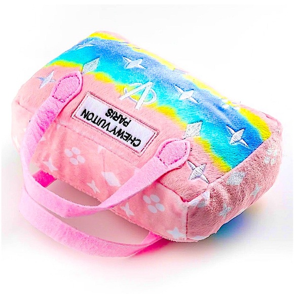 ☃️BOGO50%☃️ 🆕🐶HAUTE DIGGITY DOG: LARGE Pink Rainbow Ombre Purse - Picture 5 of 11